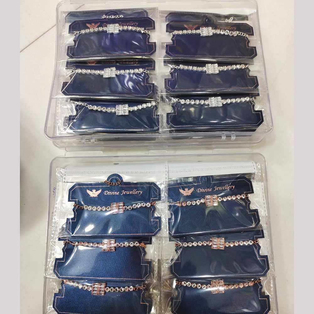 Tip Top Jewellers Fancy Austrian Stone Designer Bracelet   (Pack of 12)