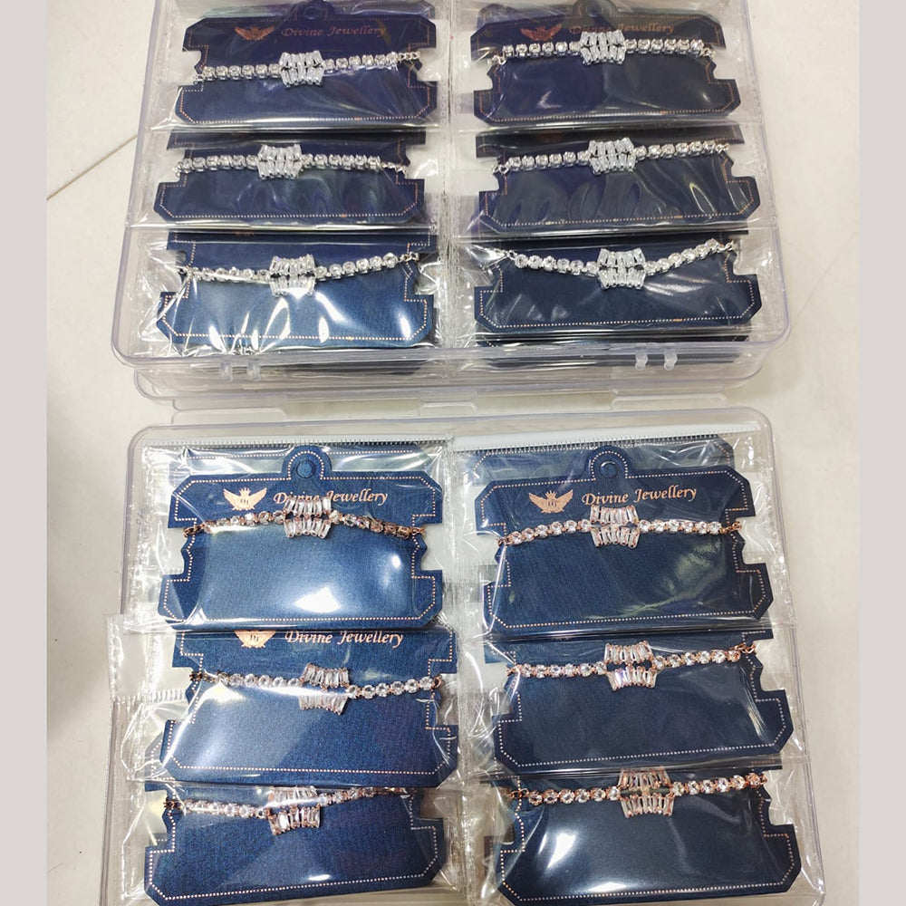 Tip Top Jewellers Fancy Austrian Stone Designer Bracelet   (Pack of 12)