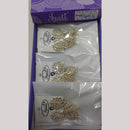 Tip Top Jewellers Stunning Kundan Stone And Pearl Jhumki Earrings (Pack of 6)