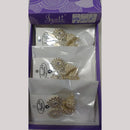 Tip Top Jewellers Stunning Kundan Stone And Pearl Jhumki Earrings (Pack of 6)