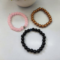 Urthn Trinity Evil Eye Beads Bracelet Combo - 1005264 (Pack Of 6)