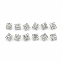 Urthn Shiny Austrian Stone Set of 6 Studs Earrings(Pack of 6)