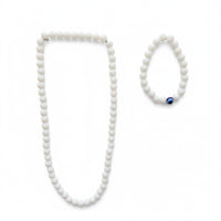 Urthn Handcrafted Mala & Bracelet Jewellery Combo for Men