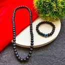 Urthn Designer Beads Mala with Coordinated Bracelet for Men