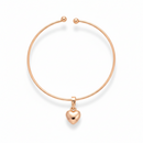 Urthn Rose Gold Plated Chain Pendant Earrings Rings And Bracelet Jewellery Combo Set (Pack Of 6)