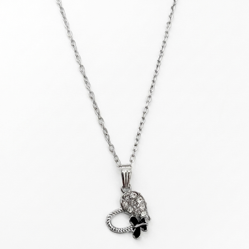 Urthn  Silver Plated Chain Pendant Earrings Rings And Bracelet Jewellery Combo Set (Pack of 6)