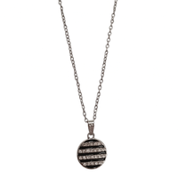 Urthn  Silver Plated Chain Pendant Earrings Rings And Bracelet Jewellery Combo Set (Pack of 6)