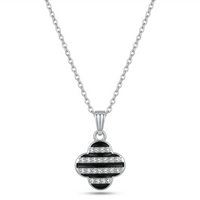 Urthn  Silver Plated Chain Pendant Earrings Rings And Bracelet Jewellery Combo Set (Pack of 6)