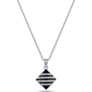 Urthn  Silver Plated Chain Pendant Earrings Rings And Bracelet Jewellery Combo Set (Pack of 6)