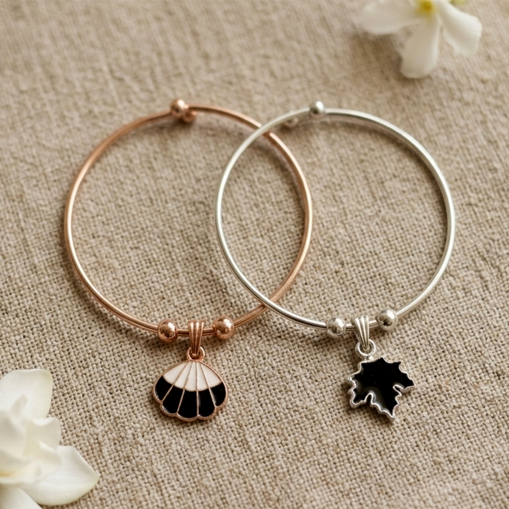 Urthn Elegant Meenakari Openable Bracelet For Women & Girls (Set of 6)