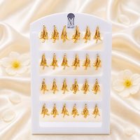 Urthn Gold Plated Dangler Earrings for Women  (Pack of 12)