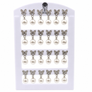 Urthn Elegant Butterfly And Pearl Set Of 12 Studs Earrings Combo for Party Wear