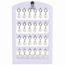 Urthn Silver Plated Pearl Studs Earrings Combo for Party Wear 