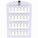 Urthn Silver Plated Twister And Pearl Studs Earrings Combo for Party Wear 
