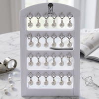 Urthn Silver Plated Trendy Floral And Pearl Studs Earrings Combo for Party Wear  