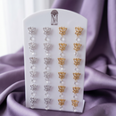 Urthn Elegant Butterfly Set Of 12 Studs Earrings Combo for Party Wear
