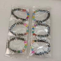 Urthn Multi Color Beads Bracelet (Set of 12)