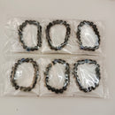 Urthn Evil Eye Black Beads Bracelet  (Set Of 12)