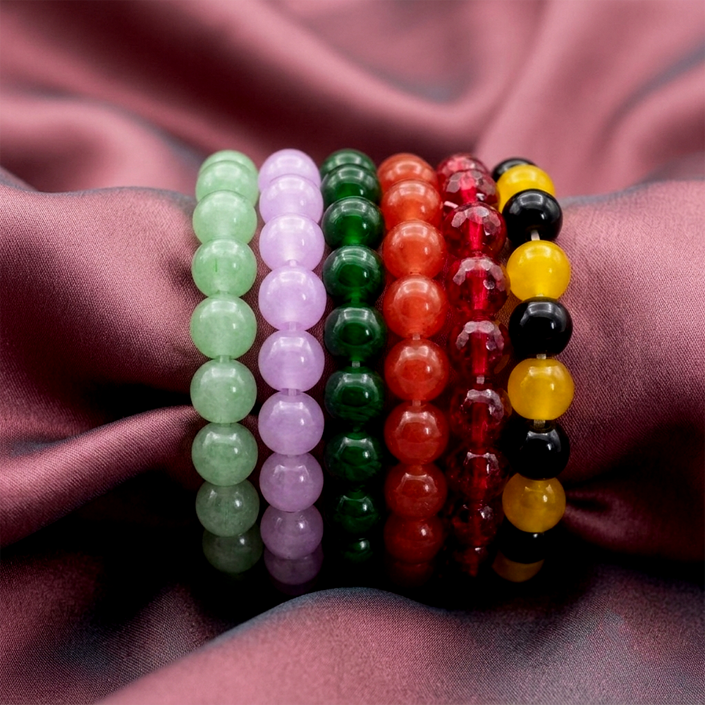 Urthn Multicolor Beaded Bracelet Combo for Women | Fashion Jewelry Set   (Set of 6)