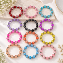 Urthn Crystal Crackle Glass Beads Pack of 12 Bracelet Combo 