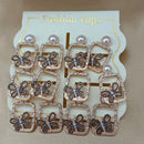Urthn Monalisa Stone Stylish Set Of 6 Stud Earrings Combo 