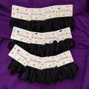 Urthn Set of 12 Soft Black Hair Rubber Bands for Women & Girls-1006310
