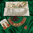 Urthn Gold Plated Kundan Stone Fashion Jewellery Combo Set