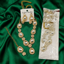Urthn Gold Plated Kundan Stone Fashion Jewellery Combo Set