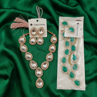 Urthn Gold Plated Kundan Stone Fashion Jewellery Combo Set