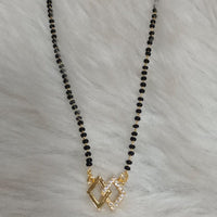 Tarangavi Austrian Stone And Black Beads Designer Mangalsutra