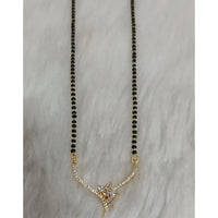 Tarangavi Austrian Stone And Black Beads Designer Mangalsutra