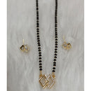 Tarangavi Austrian Stone And Black Beads Designer Mangalsutra