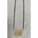 Tarangavi Austrian Stone And Black Beads Designer Mangalsutra