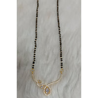 Tarangavi Austrian Stone And Black Beads Designer Mangalsutra