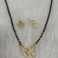 Tarangavi Austrian Stone And Black Beads Designer Mangalsutra