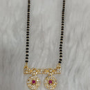 Tarangavi Austrian Stone And Black Beads Designer Mangalsutra