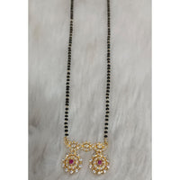 Tarangavi Austrian Stone And Black Beads Designer Mangalsutra