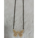 Tarangavi Austrian Stone And Black Beads Designer Mangalsutra