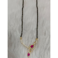 Tarangavi Austrian Stone And Black Beads Designer Mangalsutra