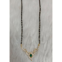 Tarangavi Austrian Stone And Black Beads Designer Mangalsutra