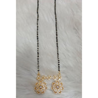 Tarangavi Austrian Stone And Black Beads Designer Mangalsutra