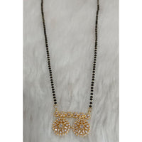 Tarangavi Austrian Stone And Black Beads Designer Mangalsutra