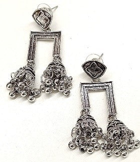 Darshana Jewels Oxidised Plated Dangler Earrings