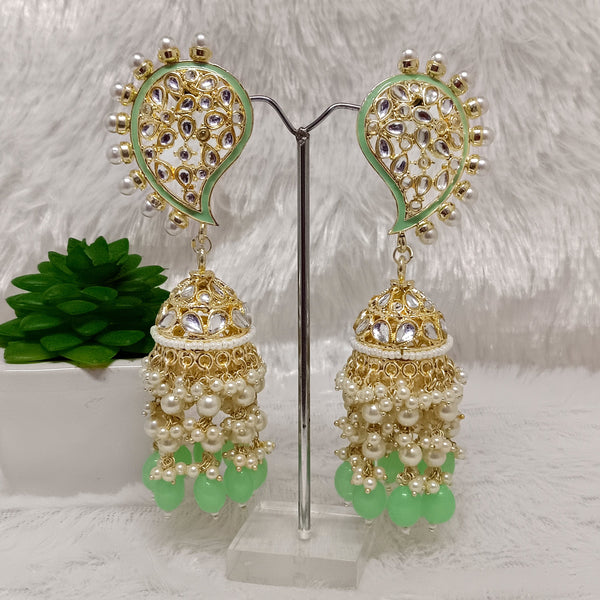 Darshana Jewels Gold Plated Jhumki Earrings