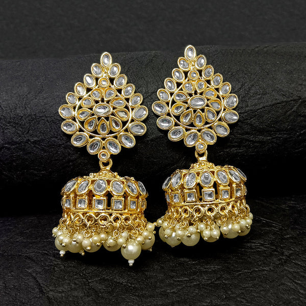 Darshana Jewels Gold Plated Jhumki Earrings