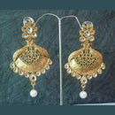 Shreeji Gold Plated Crystal Stone Dangler Earrings