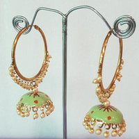 Shreeji Gold Plated Jhumki Earrings