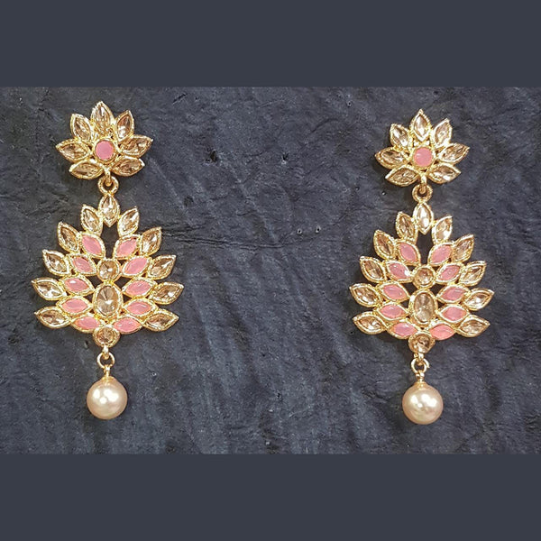 Shreeji Gold Plated Dangler Earrings