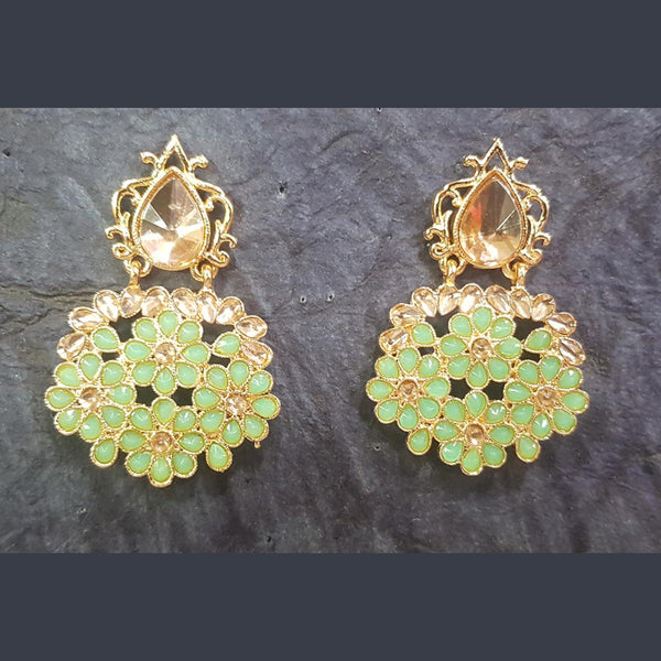 Shreeji Gold Plated Dangler Earrings