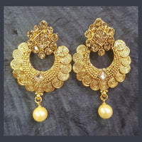 Shreeji Gold Plated Dangler Earrings